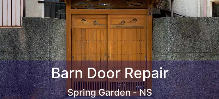 Barn Door Repair Spring Garden - NS