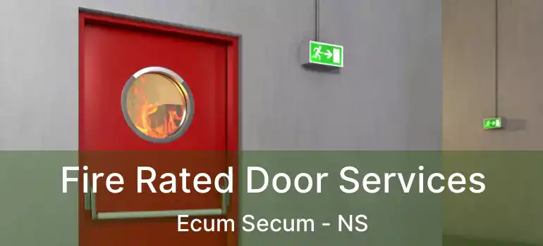  Fire Rated Door Services Ecum Secum - NS
