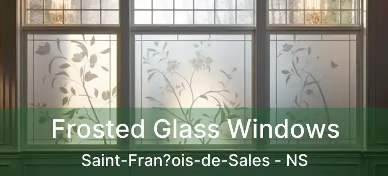  Frosted Glass Windows Saint-Fran?ois-de-Sales - NS