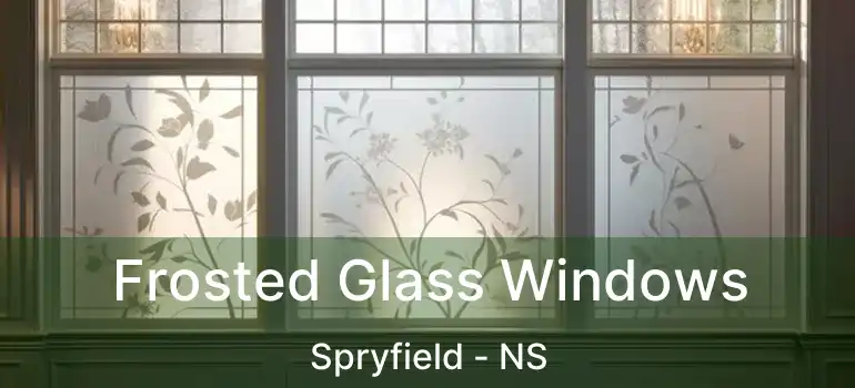  Frosted Glass Windows Spryfield - NS