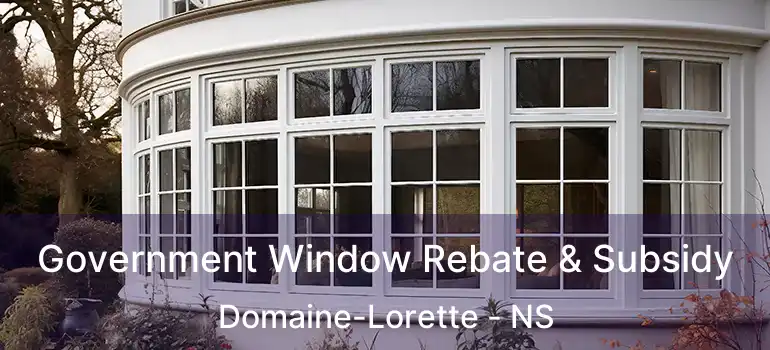  Government Window Rebate & Subsidy Domaine-Lorette - NS