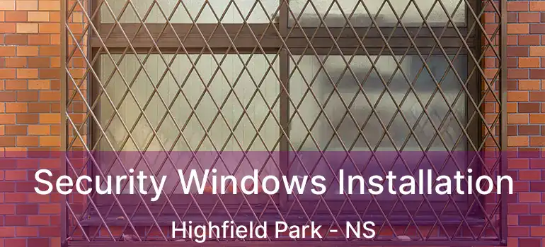  Security Windows Installation Highfield Park - NS