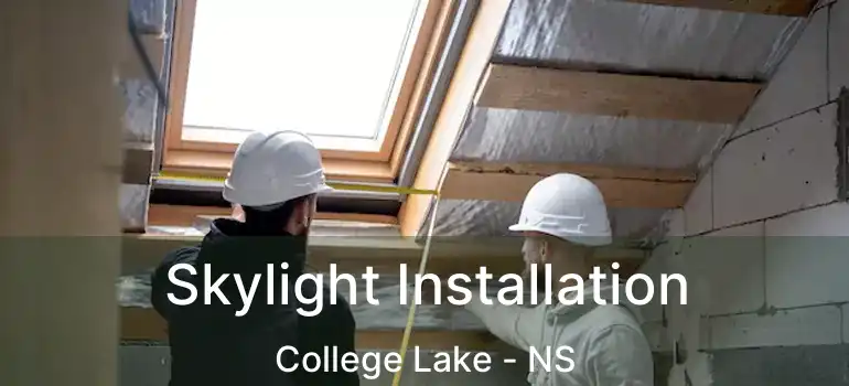  Skylight Installation College Lake - NS