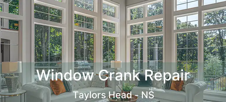  Window Crank Repair Taylors Head - NS