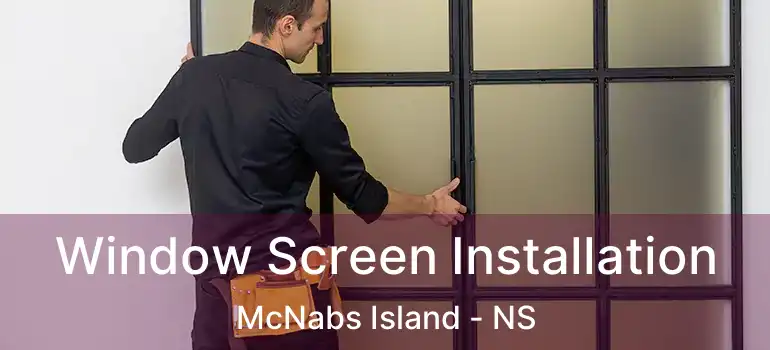  Window Screen Installation McNabs Island - NS