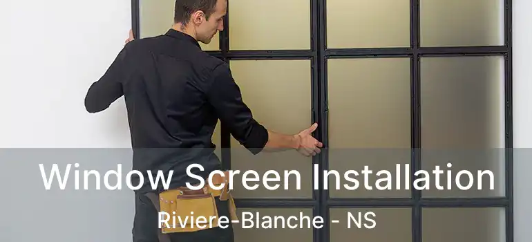  Window Screen Installation Riviere-Blanche - NS
